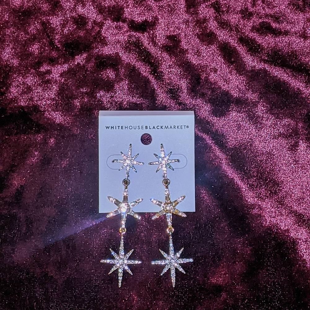 White House Black Market Drop Star Earrings